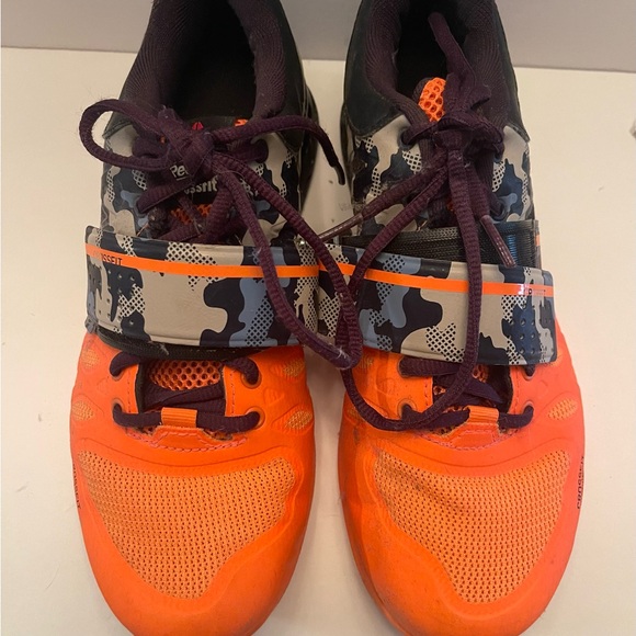 Reebok Crossfit 2.0 lifters Athletic Shoes Orange and Black Performance - Picture 1 of 8